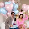 Pastel Blue Pink Heart Balloons - 18 Inch Light Pink and Blue Mylar Balloons for Girls Boys Birthday Baby Shower Gender Reveal Party Decorations
